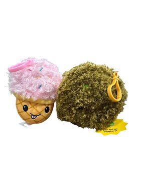 Ice Cream & Cookie Plush Clip-On Toys Set - Giggle Scape